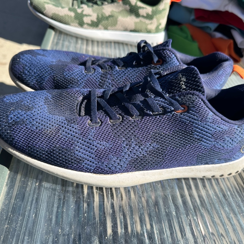 Peter Millar Blue Knit Sneakers Lightweight Modern Design
